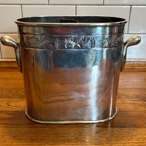 Vintage Pottery Barn Silver Plated Divided Wine Cooler